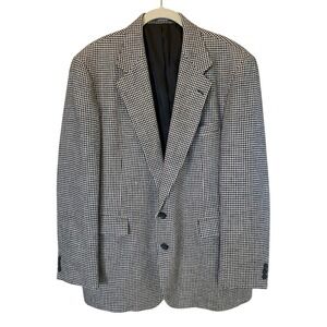 Haggar Imperial Men's Gentleman's‎ Fit Houndstooth Suit Jacket Blazer Size 44L